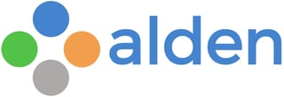 Alden Logo Green Dot Layered PSD